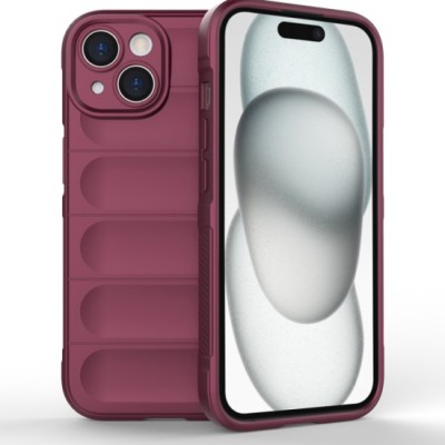 Husa pentru iPhone 15 Plus - Techsuit Magic Shield - Bordeaux foto