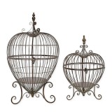 Set doua colivii din fier forjat antik brown XZ-88