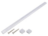 Manetă Aluminiu Naturală 30,5mm x 307mm x 15,5mm