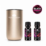 Cumpara ieftin Pachet 10Q AromaDrive Exclusive Gold - Aparat Profesional de Parfumare Auto + 2 rezerve la alegere Sequoia + Desert Mirage