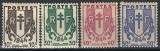 Franța (Eliberarea Franței / Rezistența) 1944 - Set 4 Timbre &bdquo;Crucea de Lorena &amp; Lanțurile Rupt&rdquo; -KV1