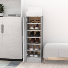 vidaXL Pantofar, gri sonoma, 32x35x92 cm, lemn prelucrat