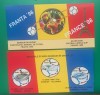 PLIANT(FOLDER) CAMP. MONDIAL DE FOTBAL FRANTA 1998, PENTRU MONEDA DE ARGINT