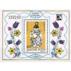 Ungaria 1985 - ceramica Haban, colita neuzata