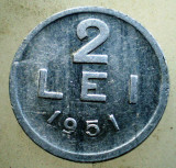 1.871 ROMANIA RPR 2 LEI 1951, Aluminiu