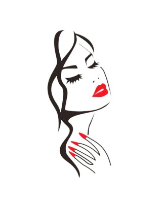 Sticker decorativ, Girl, 57 cm, 820STK foto