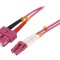 Patch cord fibră OM4 LC/UPC-SC/UPC 2m roz LSZH