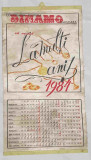 DINAMO cooperativa Bijuteria Timisoara Calendar panzat anul 1984, era socialista