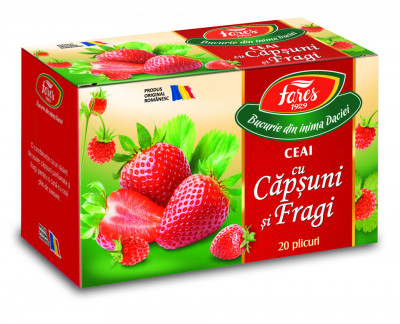 Ceai aromfruct capsuni+fragi 20dz fares foto