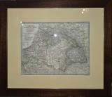 Harta veche, Ungaria, Transilvania, Croatia, Galizia si Bucovina, 1897