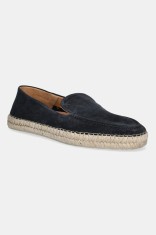 Hackett London espadrile din piele &icirc;ntoarsă ALTEA LOAFER culoarea bleumarin, HMS21491