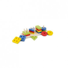 Sortator pentru forme geometrice si culori, +12 luni, New Clasic Toys