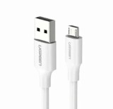 CABLU alimentare si date Ugreen, &amp;quot;US389&amp;quot;, Fast Charging Data Cable pt. smartphone, USB 2.0 (T) la Micro-USB (T) 5V/2.4A, 0.5m, alb &amp;quot;601
