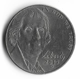 USA five cents 2017