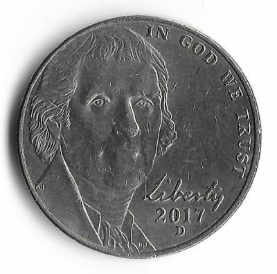 SUA five cents 2017 foto