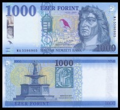 UNGARIA █ bancnota █ 1000 Forint █ 2025 █ P-203f █ UNC █ necirculata