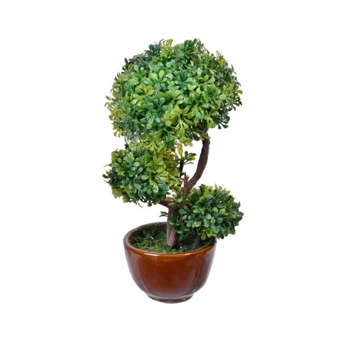 Ghiveci decorativ cu Bonsai artificial, 7x19 cm, ATU-084699