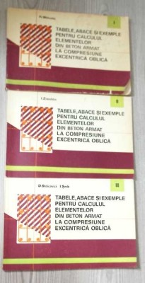TABELE ABACE SI EXEMPLE PENTRU CALCULUL ELEMENTELOR DIN BETON ARMAT LA COMPRESIUNE EXCENTRICA OBLICA VOL.1--271204 foto