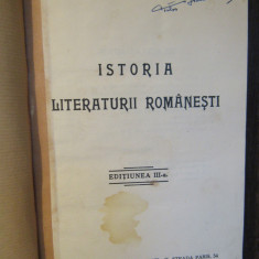 Istoria literaturii românești - Petre V. Haneș