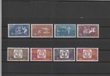 ROMANIA 1958 LP 463 CENTENARUL MARCII POSTALE ROMANESTI SERIE DANTELATA MNH NESTAMPILATA