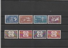 ROMANIA 1958 LP 463 CENTENARUL MARCII POSTALE ROMANESTI SERIE DANTELATA MNH NESTAMPILATA
