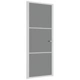 Cumpara ieftin Usa de interior, 83x201,5 cm, alb, sticla ESG si aluminiu