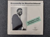 Kennedy In Germany - Under the Sign of Friendship, disc vinil Deutsche Grammophon 1963, in engleza si germana, vocea lui John F. Kennedy