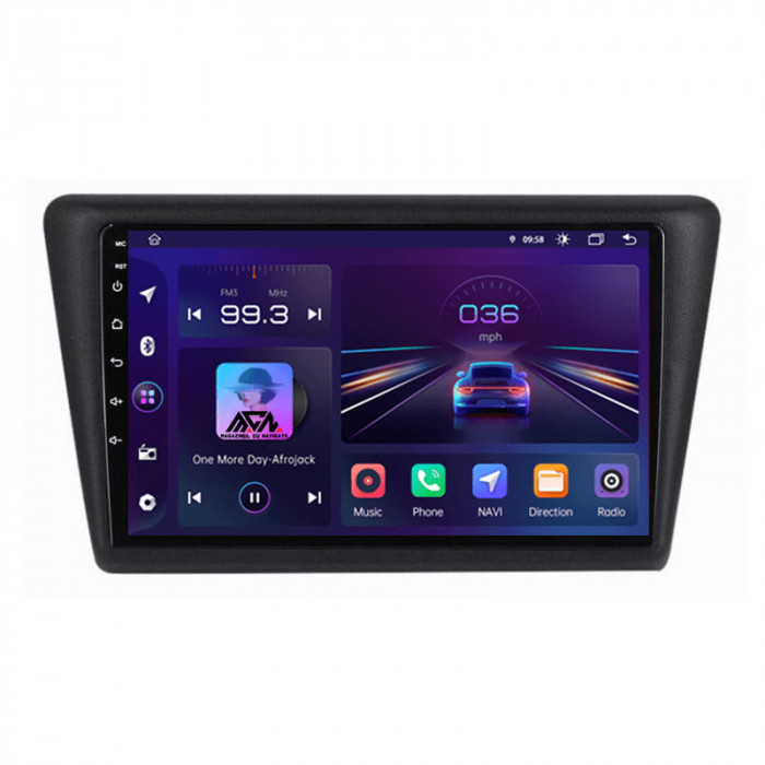 Navigatie Dedicata Skoda Rapid (2011 - 2019) 9 Inch, 8Gb Ram, 128Gb stocare, Bluetooth, WiFi, Waze, Canbus