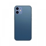 Husa iPhone 12 Mini Baseus Frosted Glass Protective Blue
