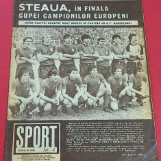 Revista SPORT nr.4/aprilie 1986 (STEAUA Bucuresti in finala CCE)