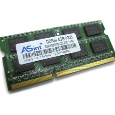 MEMORIE LAPTOP DDR3 Asint 4gb 2rx8 pc3-1333-11-11-F2ï»¿