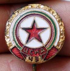 I.480 INSIGNA STICKPIN BULGARIA TSKA CSKA SOFIA STEA FOTBAL 15mm email foto