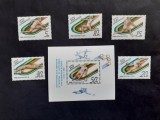 1988 - Rusia - Olimpiada de vara Seul - serie + colita Mi.5840-5844 + Bk.204