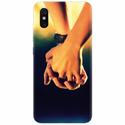 Husa silicon pentru Xiaomi Mi 8 Pro, Couple Holding Hands foto