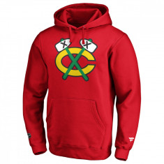 Chicago Blackhawks hanorac de bărbați cu glugă mid essentials crest graphic hoodie red - XL