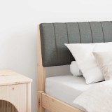 vidaXL Tăblie tapițată Gri &icirc;nchis 75 cm Lemn de pin masiv 879260