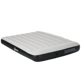 Saltea camping, 2 persoane, gonflabila, cu pompa electrica incorporata, 220-240 V, PVC, gri si negru, 203x152x30 cm, ART
