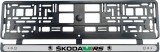 Cumpara ieftin Set 2 bucati, suport numar inmatriculare Skoda VRS II, Autohelix MSA