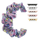 Curea textila elastica, compatibila Apple Watch 9|8|7|6|5|4|3|2|1 Series, 41mm|40mm|38mm, Scrunchies 15