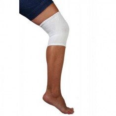 Protectie elastica pentru genunchi Minut, Alb foto