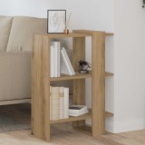 vidaXL Raft pentru cărți Stejar Artizanal 52 x 25 x 71,5 cm 892406