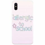 Husa silicon pentru Xiaomi Mi 8 Pro, Allergic To School