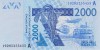 Bancnota Statele Africii de Vest 2.000 Franci 2019 - P116A UNC Coasta de Fildes ( vezi descriere )