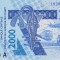 Bancnota Statele Africii de Vest 2.000 Franci 2019 - P116A UNC Coasta de Fildes ( vezi descriere )
