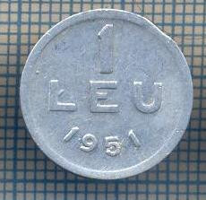 AX 778 MONEDA- ROMANIA - 1 LEU -ANUL 1951 -STAREA CARE SE VEDE foto