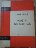 PAGINI DE CRITICA-FRANZ MEHRING