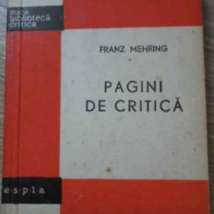 PAGINI DE CRITICA-FRANZ MEHRING