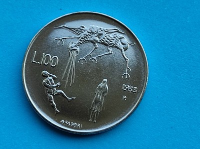 100 Lire 1983 San Marino-UNC-RAR foto