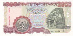 Bancnota Ghana 2.000 Cedis 2002 - P33g UNC foto