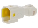 Conector Cablu-Cablu Alb IP67 E-Seal Tată Mufă